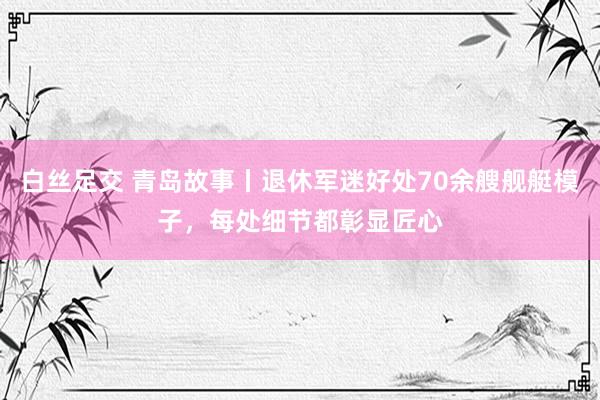 白丝足交 青岛故事丨退休军迷好处70余艘舰艇模子，每处细节都彰显匠心